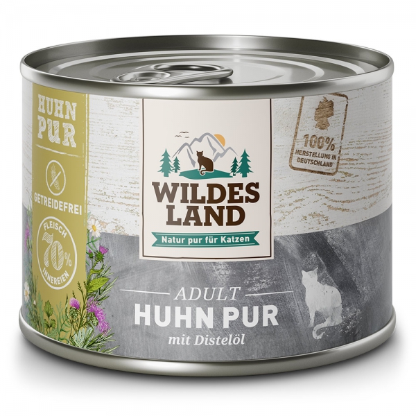 Wildes Land Cat Huhn Pur 200g